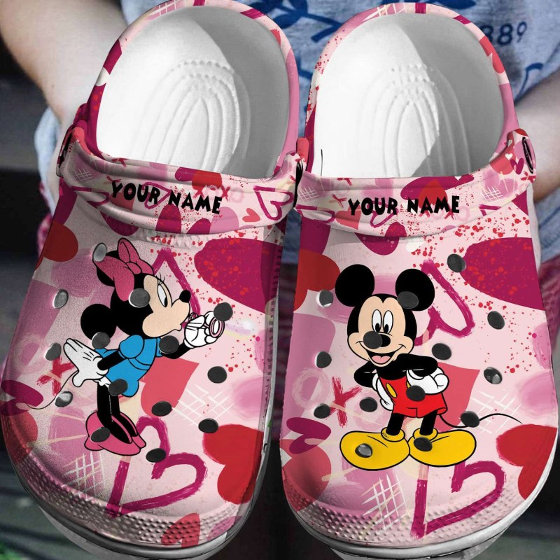 Footwearmerch Mickey And Minnie Mouse Cartoon Crocs Crocband Clogs Shoes Comfortable For Men Women And Kids Hskd6.jpg