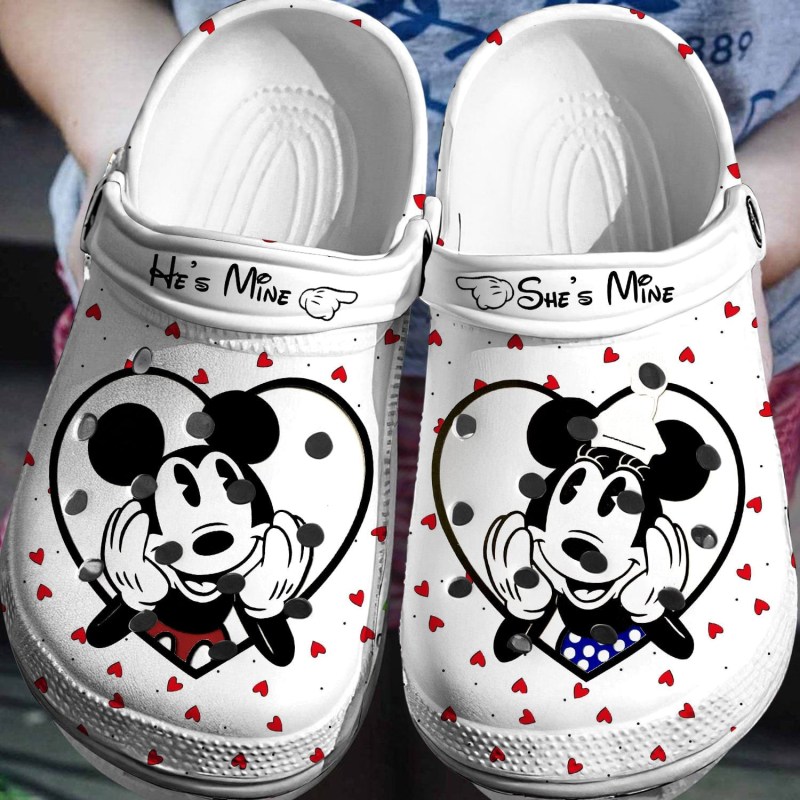 Footwearmerch Mickey And Minnie Mouse Cartoon Crocs Crocband Clogs Shoes Comfortable For Men Women And Kids Jbene.jpg