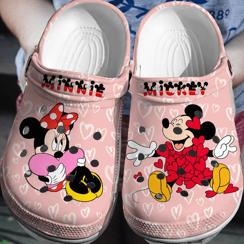 Footwearmerch Mickey And Minnie Mouse Cartoon Crocs Crocband Clogs Shoes Comfortable For Men Women And Kids Mpcvn.png