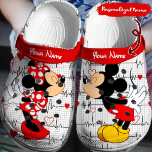 Footwearmerch Mickey And Minnie Mouse Cartoon Crocs Crocband Clogs Shoes Comfortable For Men Women And Kids Qco22.png