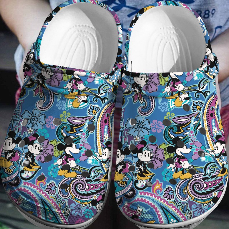 Footwearmerch Mickey And Minnie Mouse Cartoon Crocs Crocband Clogs Shoes Comfortable For Men Women And Kids Qxc16.jpg