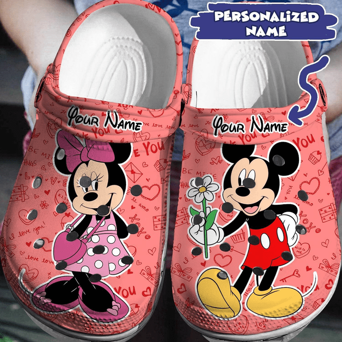 Footwearmerch Mickey And Minnie Mouse Cartoon Crocs Crocband Clogs Shoes Comfortable For Men Women And Kids Rnk9b.png