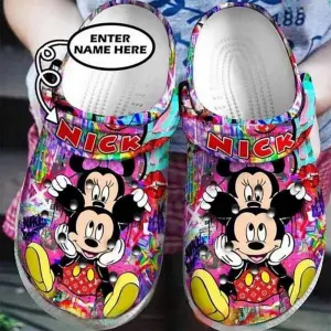 Footwearmerch Mickey And Minnie Mouse Cartoon Crocs Crocband Clogs Shoes Comfortable For Men Women And Kids Yjwa5.jpg