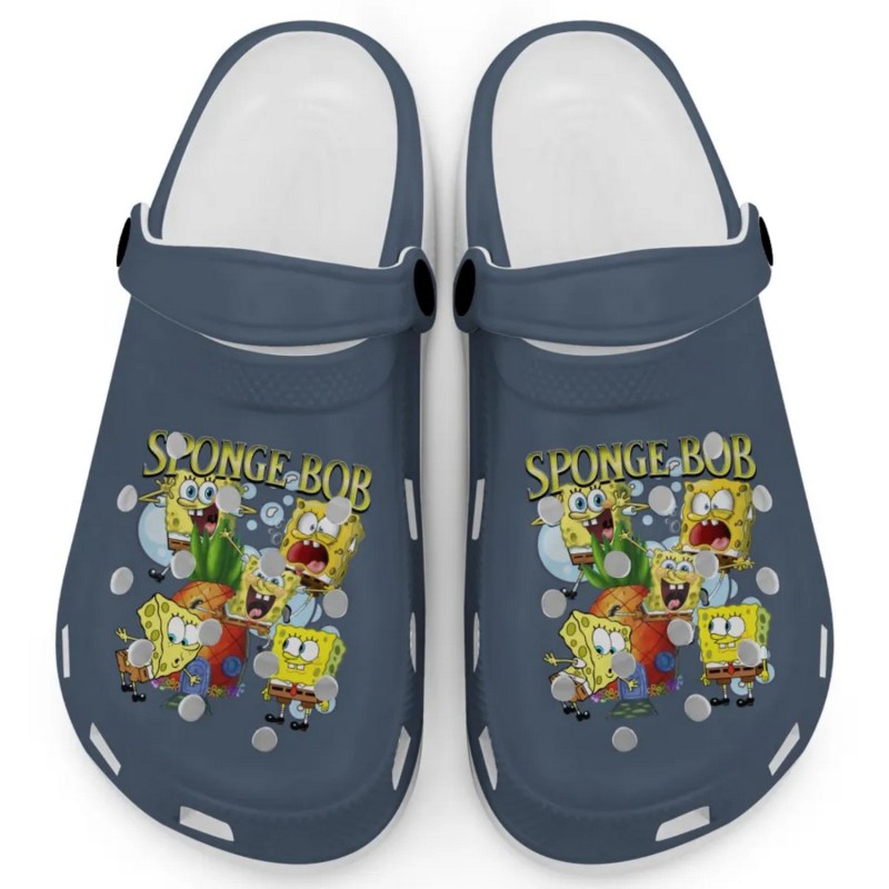 Footwearmerch Spongebob Squarepants Cartoon Denim Crocs Crocband Clogs Shoes Comfortable For Men Women And Kids Mdyas.jpg