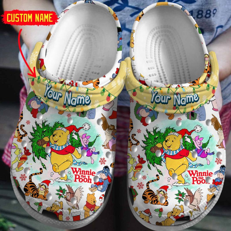 Footwearmerch Winnie The Pooh Cartoon Crocs Crocband Clogs Shoes Comfortable For Men Women And Kids Urogk.jpg